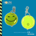 LED Reflective Soft Keychain with Smile Face for Safety